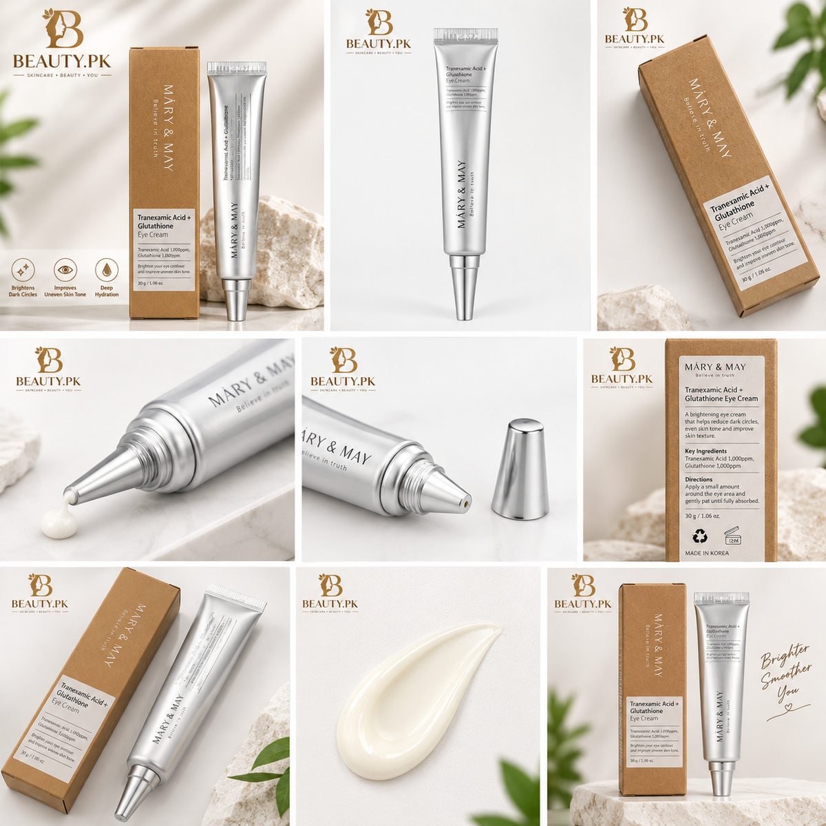 Mary&May Tranexamic Acid + Glutathione Eye Cream (30g & 12g)